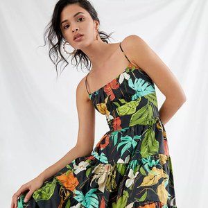 Anthropologie Delfi Palms Midi Dress